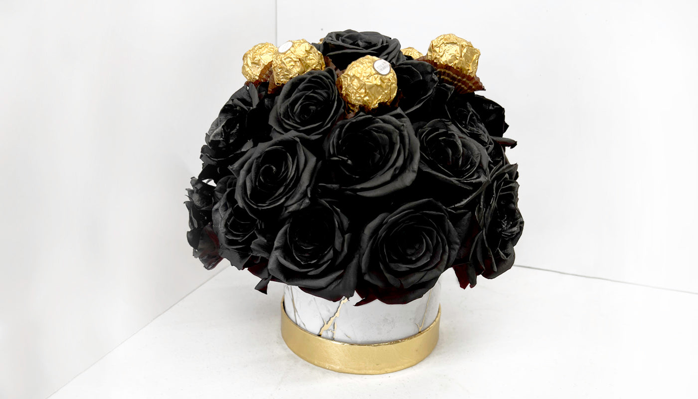 Black Roses Arrangement