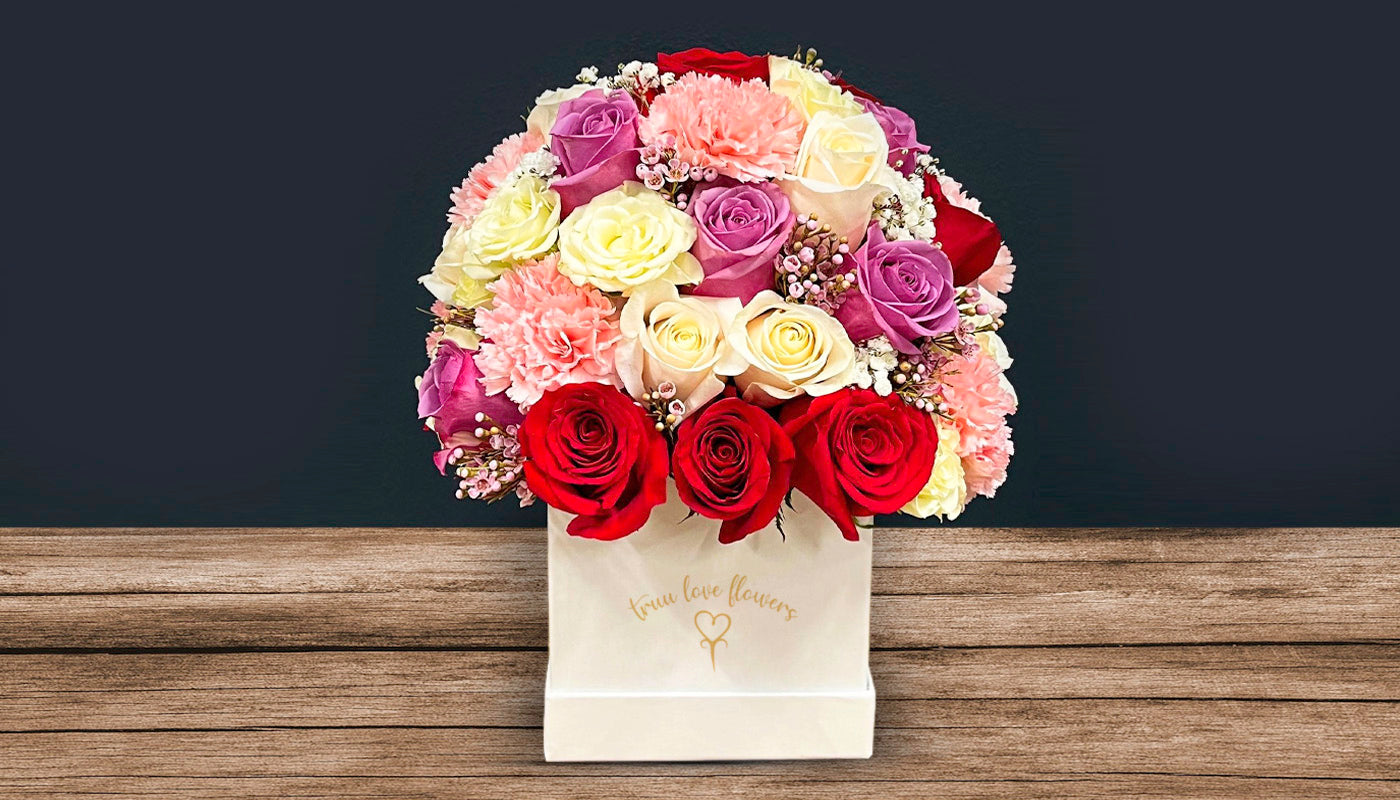 Square Box with beautiful mix
