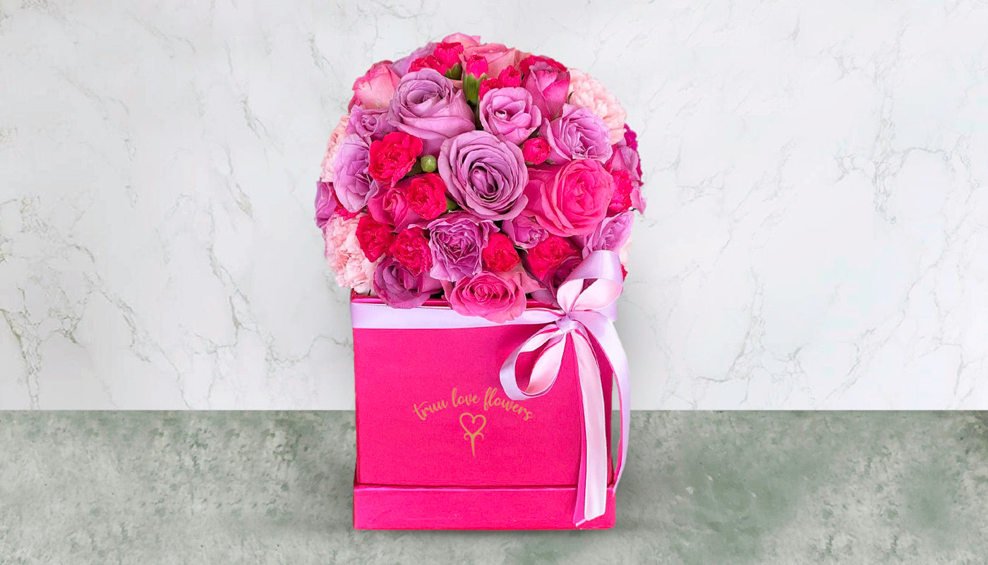 Stunning Pink Square Box