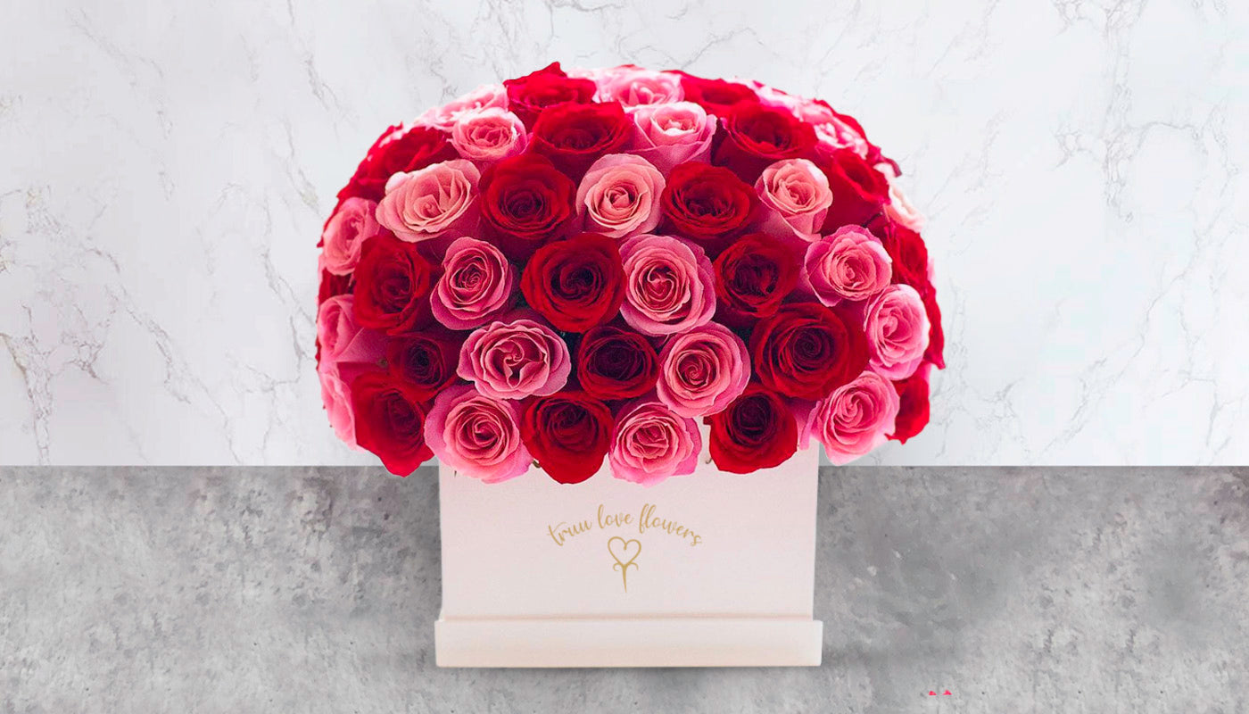 100 Roses Square Box