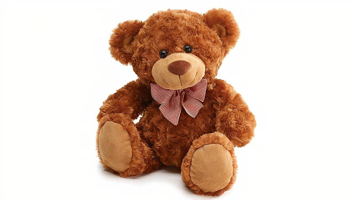 11`` Sitting brown bear plush