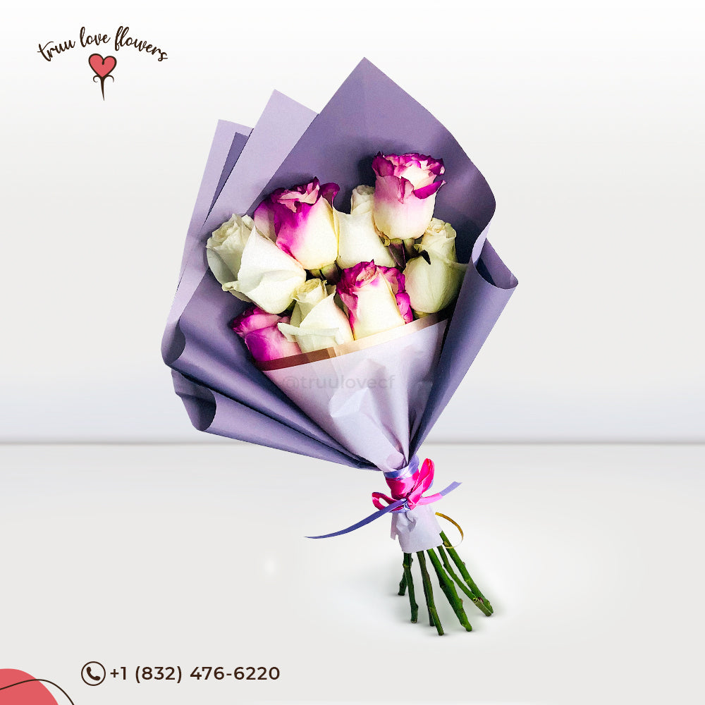 8 Roses flower bunch ~ Ramillete 8 roses