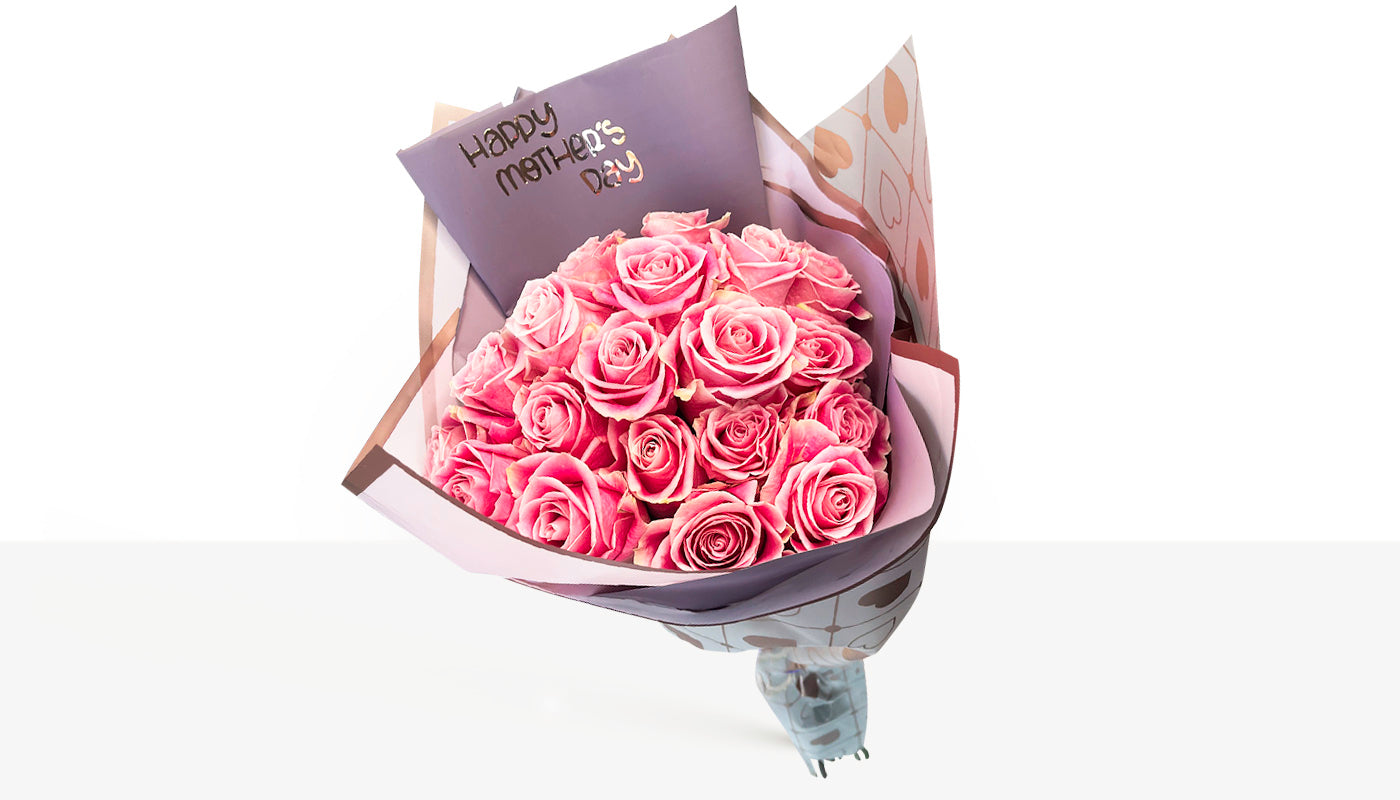 25 Roses Colored Bunch ~ Ramillete 25 rosas de color
