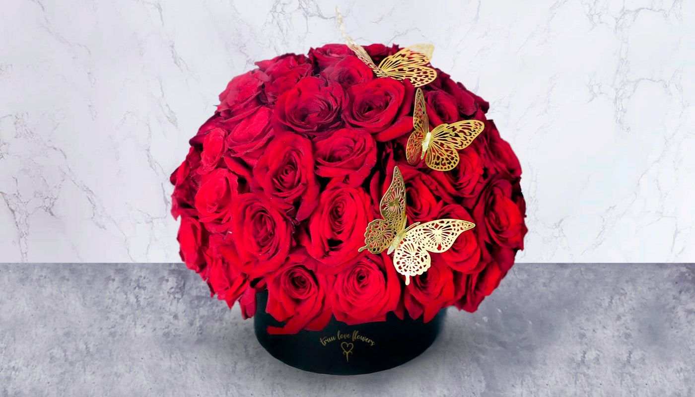 Luxurious box 100 Roses