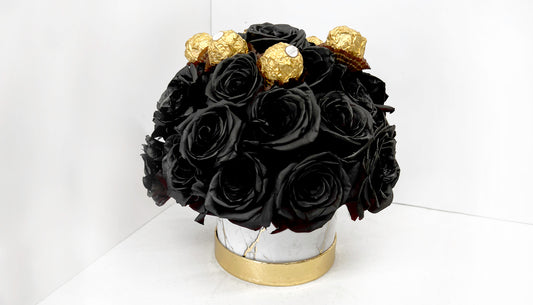 Black Roses Arrangement