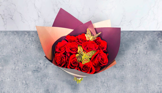 10 Roses Bunch ~ Ramillete 10 rosas