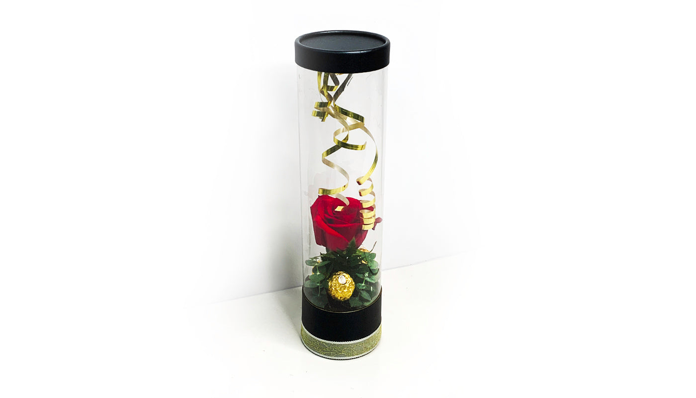 One Rose cylinder box ~ Caja de una rosa