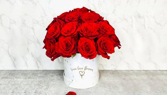 Pink Round Box 25 Roses