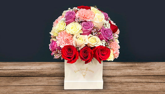 Square Box with beautiful mix