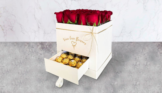 White box with ferrero drawer