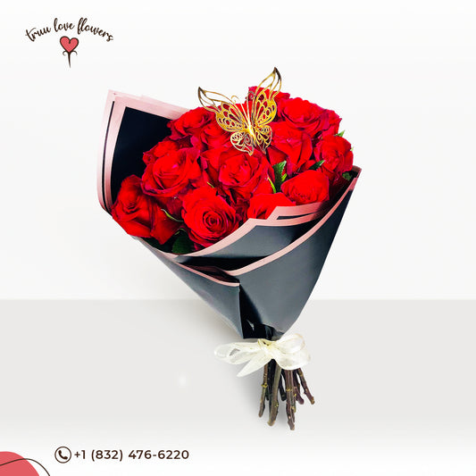 18 Roses flower bunch ~ Ramillete de 18 Rosas