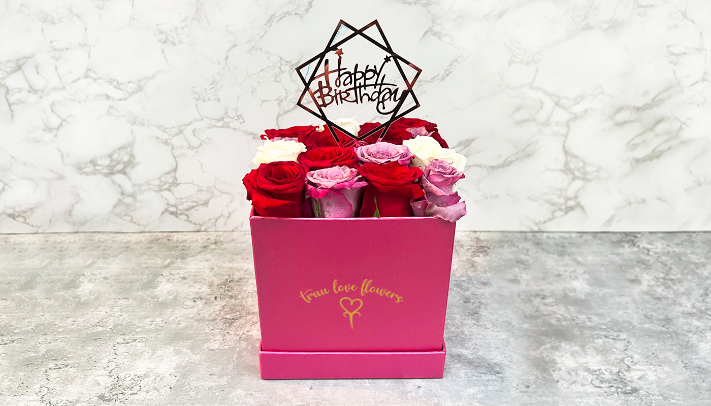 Big Pink Hot Square Box